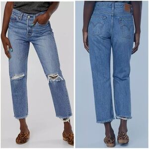 Levi’s Wedgie Ankle Straight Blue Jeans Size 25” Waist Color is Uncovered Truths